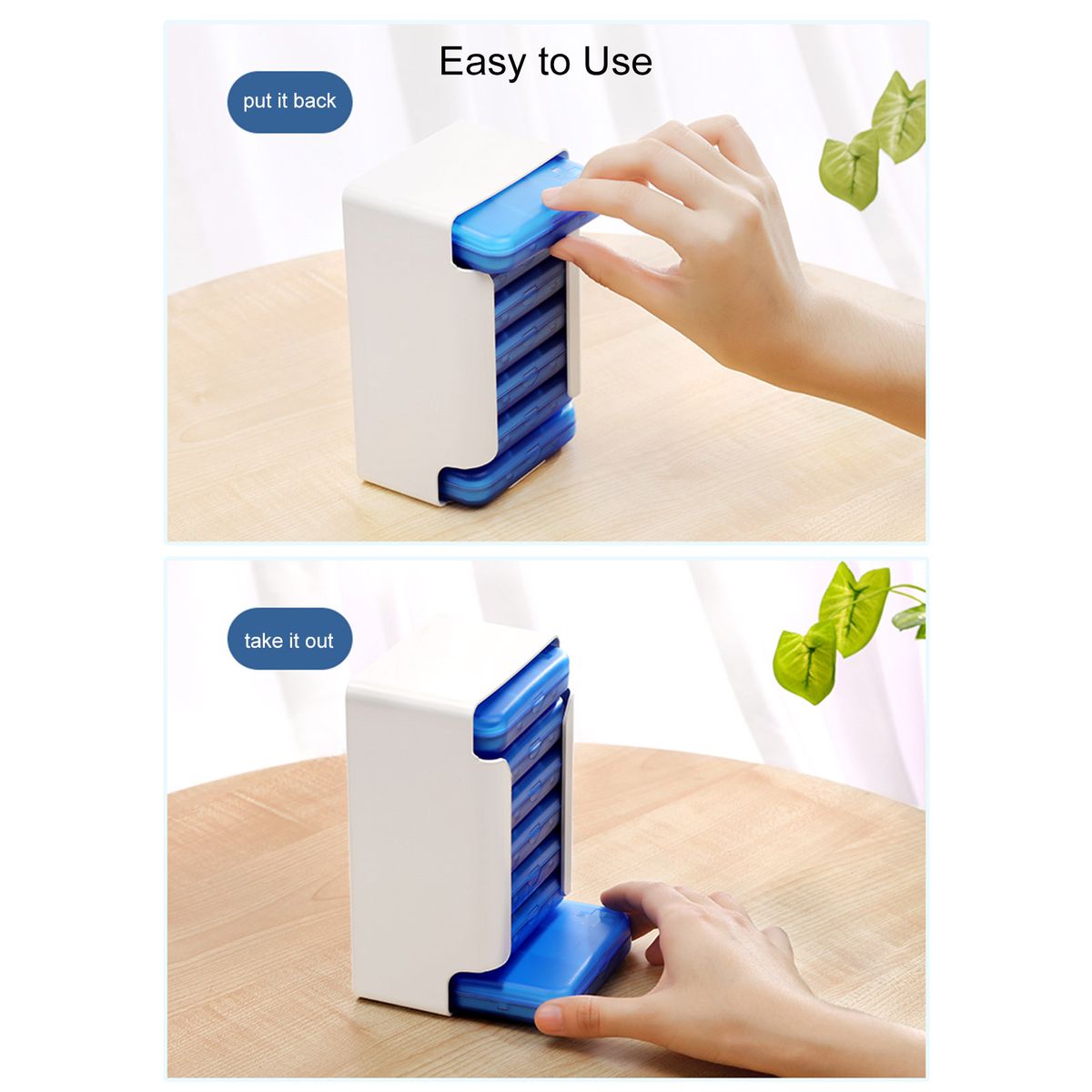Weekly Pill Organizer 7 Days Portable Daily Pill Cases For