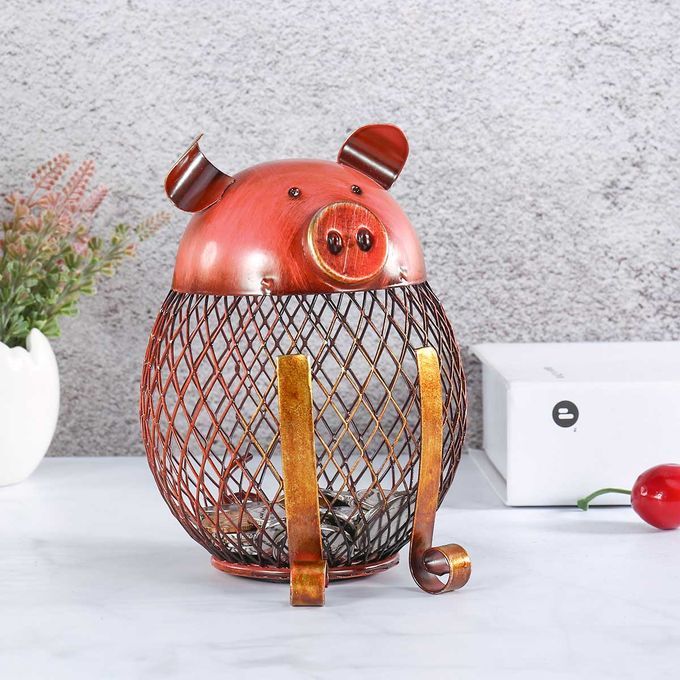 Piggy  Children Toy  Iron Coin Holder Boy Girls Coin Money-