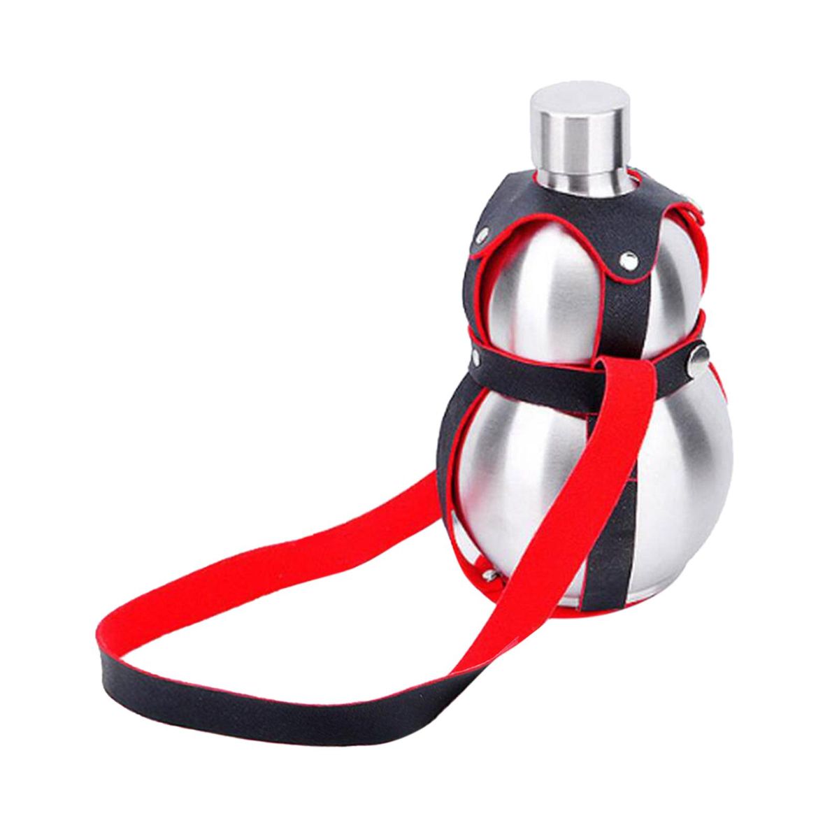 2pcs Stainless Steel Hip Gourd Bottle Outdoor Gift