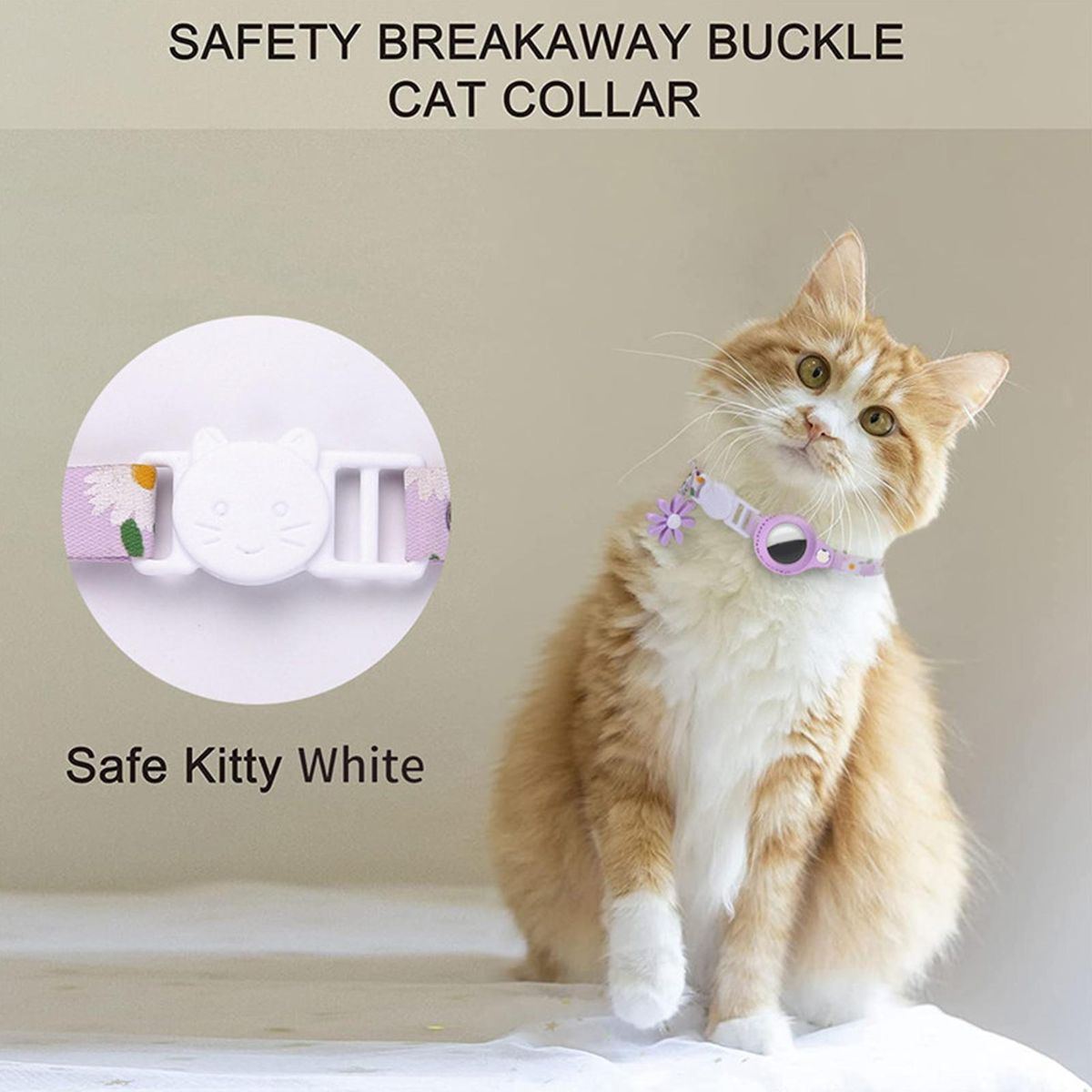 Pet Collar Protective Case Cover Pet Collar Purple