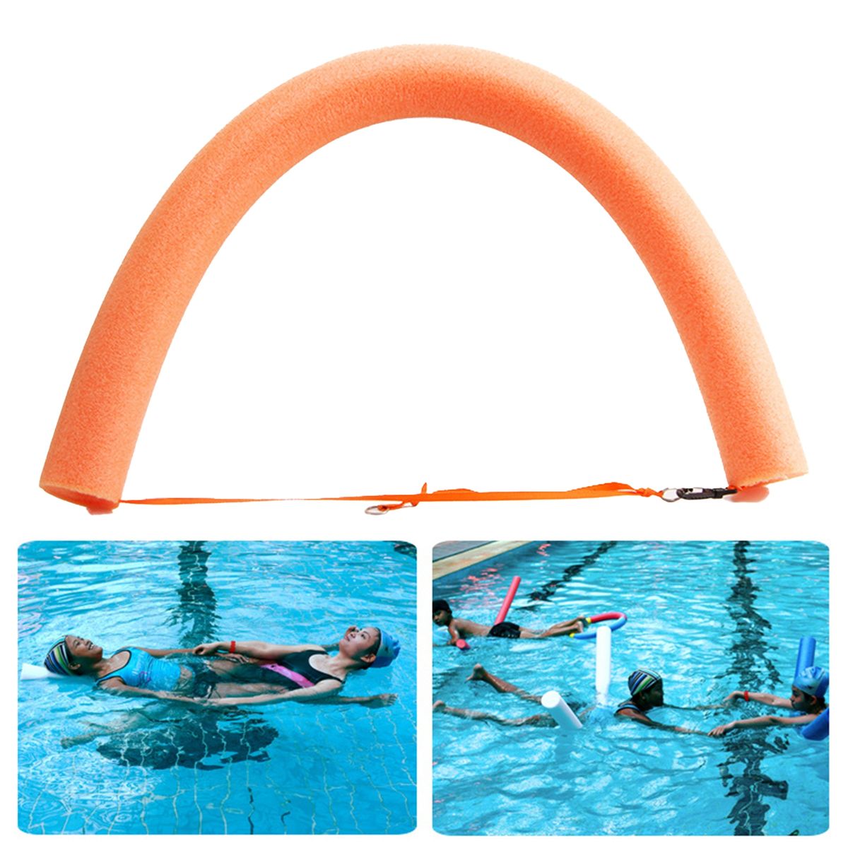 Noodles Foam Tube Swimming Training Floating Pool Noodles Orange