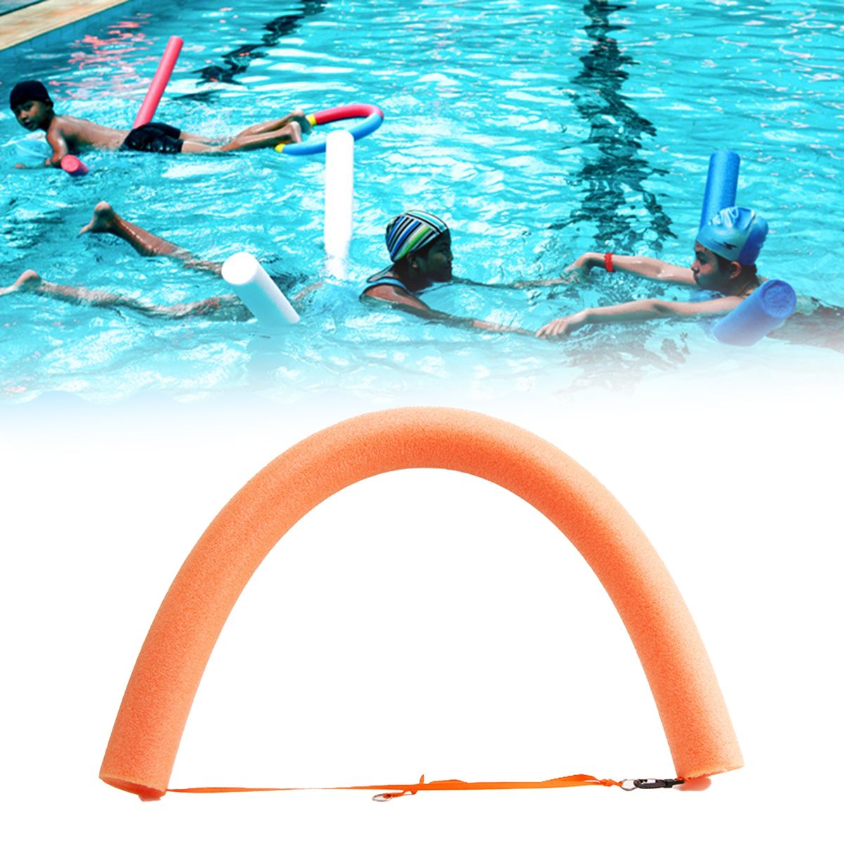 Noodles Foam Tube Swimming Training Floating Pool Noodles Orange