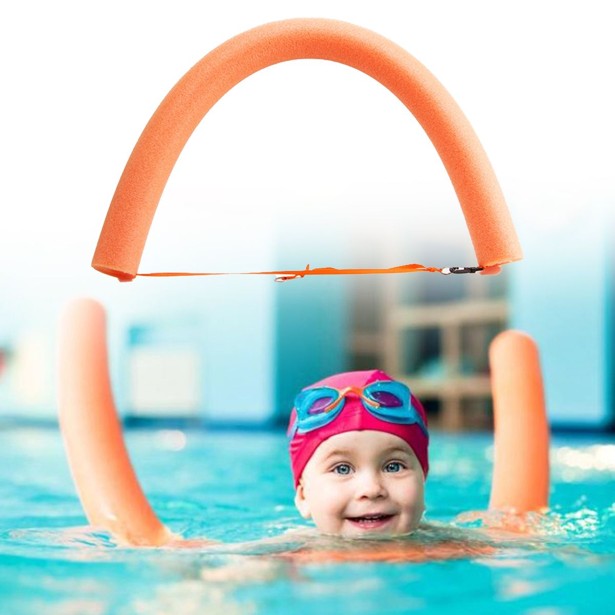 Noodles Foam Tube Swimming Training Floating Pool Noodles Orange