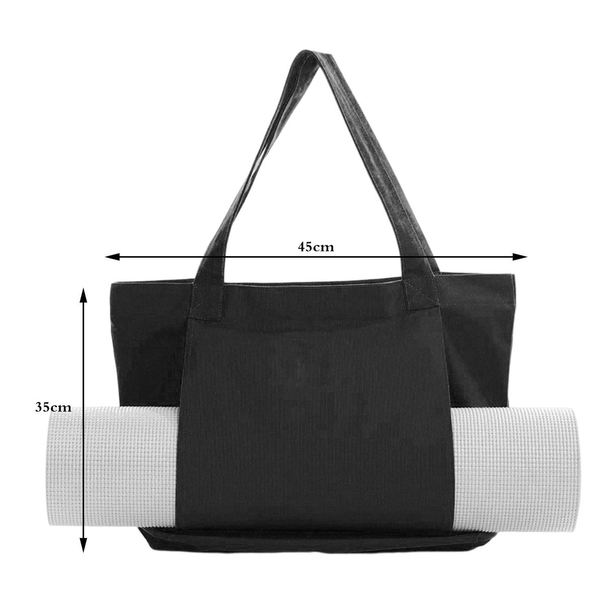 Yoga Mat Bag Yoga Mat Storage Bag Yoga Accessory Storage Bag Black