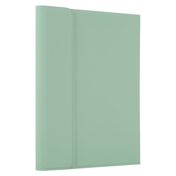 TG11B Detachable Bluetooth White Keyboard + Microfiber Leather Protective Case For IPad Pro 11 Inch (2020), With Pen Slot & Holder (Green)