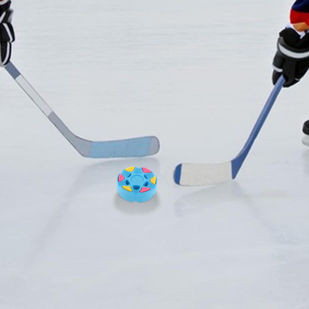 Ice Hockey Training Pucks Dryland Skate Ball Blue