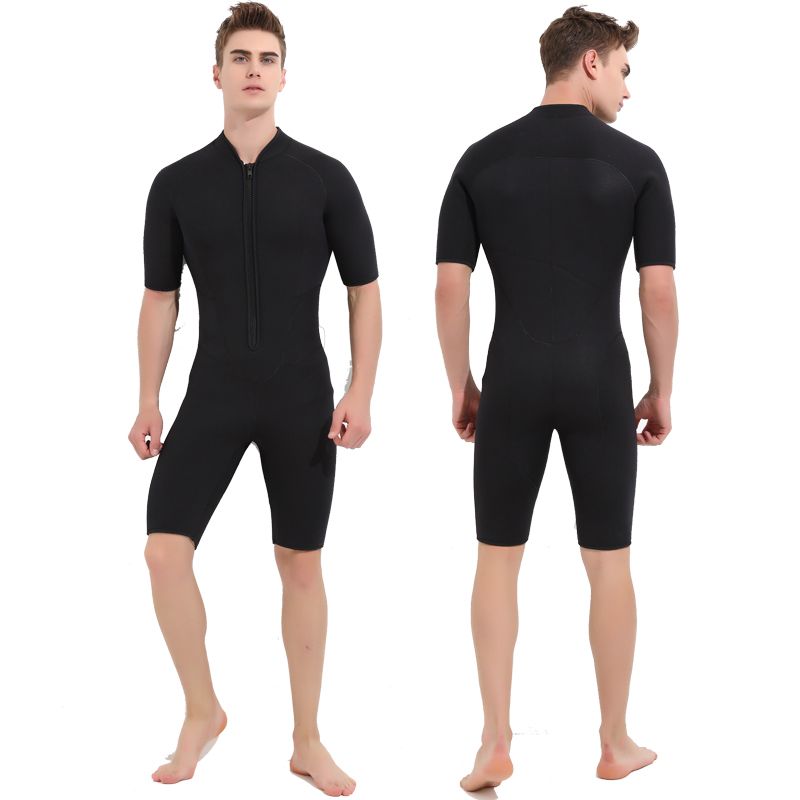 3MM Neoprene Wetsuits Men For Swimming Scuba Diving Surf Equipment One Piece Short Sleeve Wet Suit