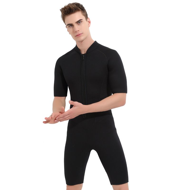 3MM Neoprene Wetsuits Men For Swimming Scuba Diving Surf Equipment One Piece Short Sleeve Wet Suit