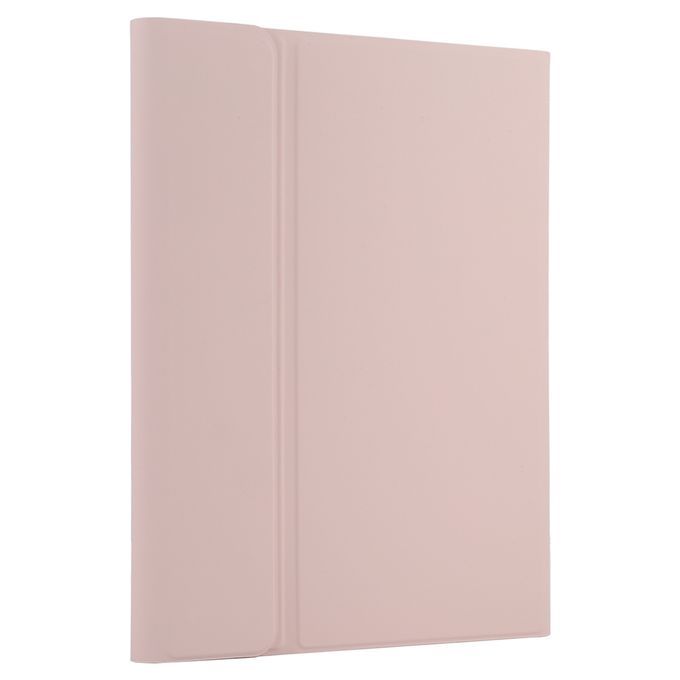 TG11B Detachable Bluetooth Black Keyboard + Microfiber Leather Protective Case For IPad Pro 11 Inch (2020), With Pen Slot & Holder (Pink)