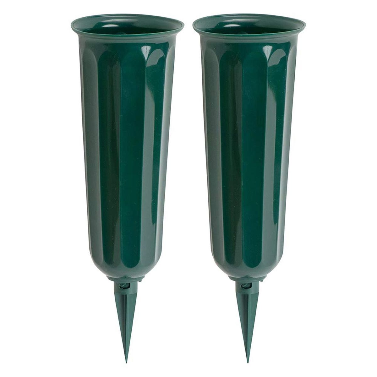 Memorial Flower Arrangements Cemetery Vases Green