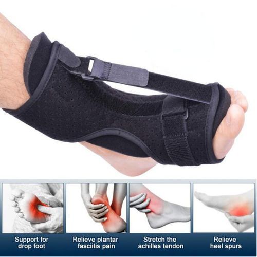 (#Black)1 Pcs Compression Foot Drop Orthosis Varus Orthosis Plantar Fascia Rehabilitation Fixed Foo
