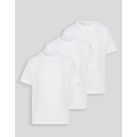 Crew Neck T- Shirt  -  Pack Of 3 - White