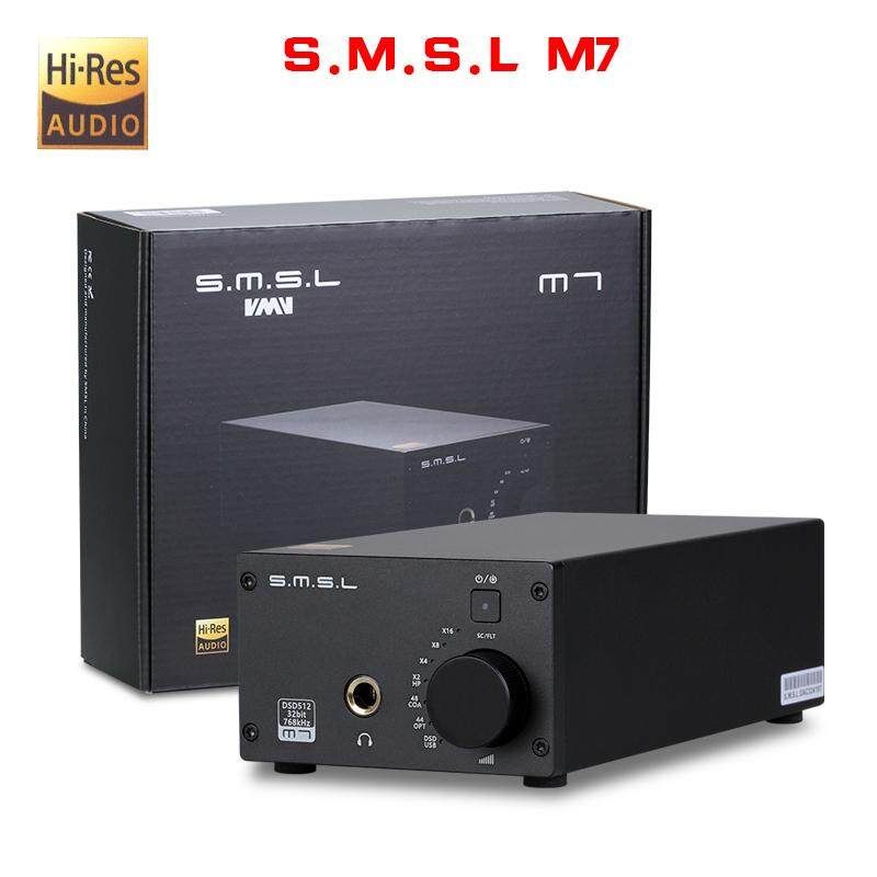 SMSL M7 AK4452x2 32Bit/768KHz DSD512 Hifi Audio USB DAC With Amplifier XMOS LM4562 TPA6120A2 Headphone Output - EU EU (European Standard)