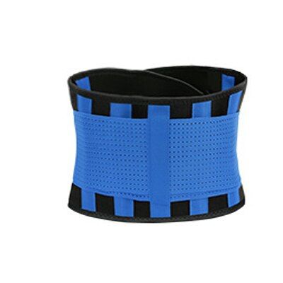 Waist Support Belt Gym Back Trainer Protector Men Lifting  BodyBuilding Profuse Sweat Belts Women Postpartum Abdominal S-blue