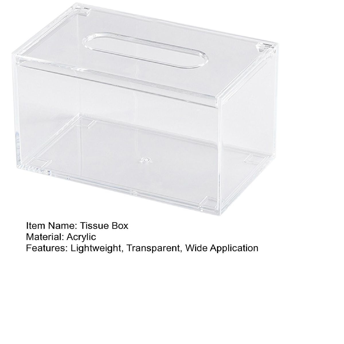 Transparent Tissue Box Transparent Table Tissue Box