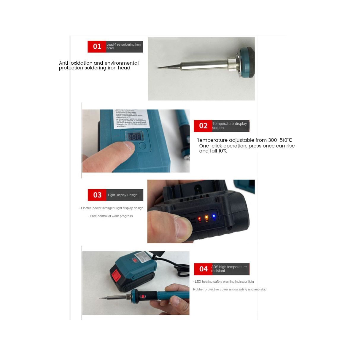 20V Cordles Soldering Iron Rechargeable 936 Charge for Makita Battery