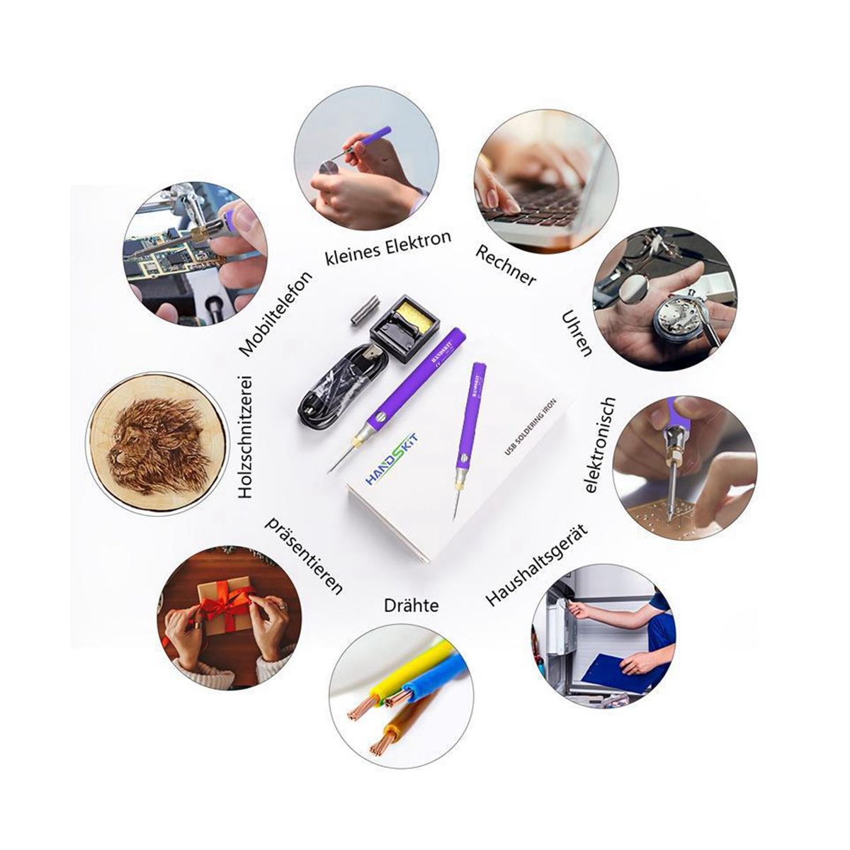 USB Battery Soldering Iron Rechargeable Electric S
