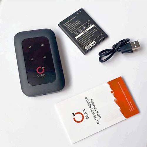Universal Olax Mifi 4G LTE Wifi Wireless Modem - Black