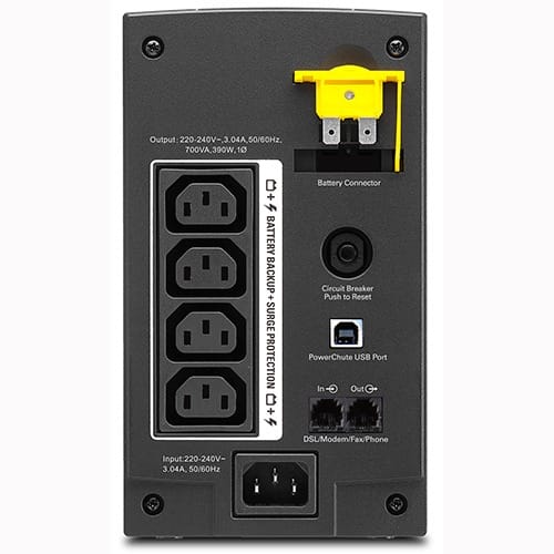 Back-ups 700va - 230v Sockets-bx700ui