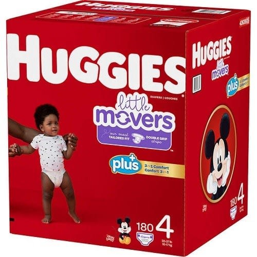 Huggies Little Movers Diapers Size 4-180 Counts