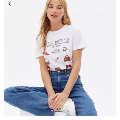 A La Mode Tee - White