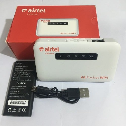 Airtel Universal 4g Lte Mobile Wifi Hotspot With Lan Port - 2600mAh - 5GB Data