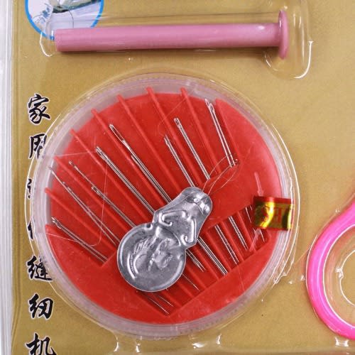 Spring Come Mini Sewing Machine Coil Scissors Set - White