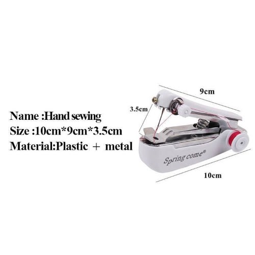 Spring Come Mini Sewing Machine Coil Scissors Set - White