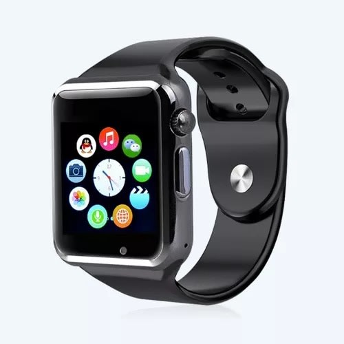 Android Smart Watch A1 With Sim Card & Sd Card Slot - Black