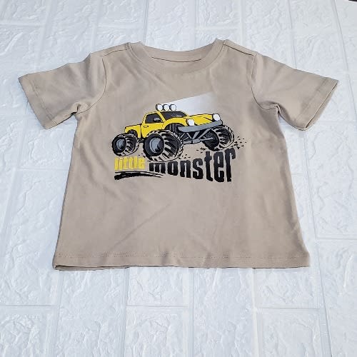 Kids Little Monster Truck Design Tshirt