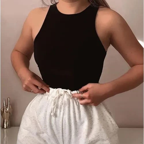 Sleeveless Bodysuit - Black