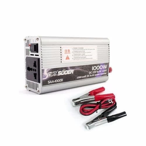 1000 Watts Inverter With Battery Clip Wire