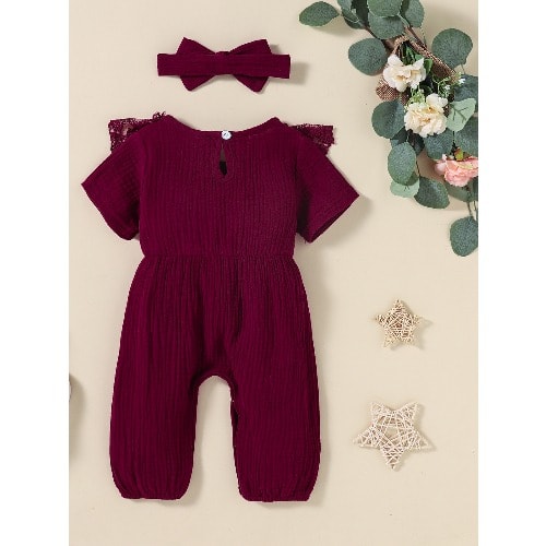 Girl Jumpsuit - Wine