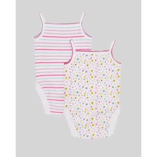 2 In 1 Baby Girl Strappy Bodysuit