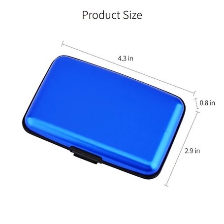 Security Credit Card Case Wallet - Available In 3 Colors To Pick From – Blue, Red & Black