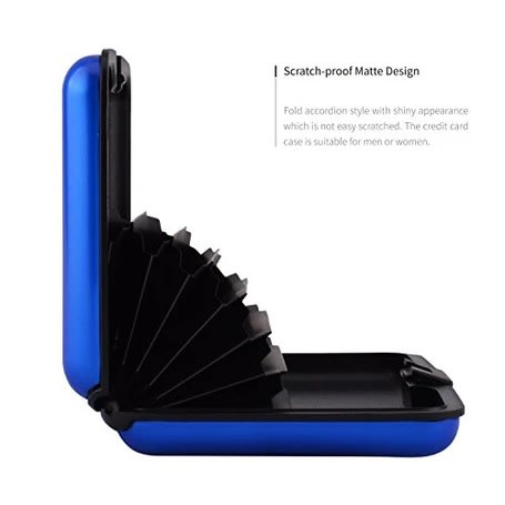 Security Credit Card Case Wallet - Available In 3 Colors To Pick From – Blue, Red & Black