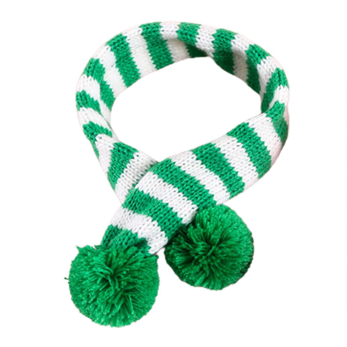 Pet Neck Scarf Stripes Pattern Dress-up-Green Stripe