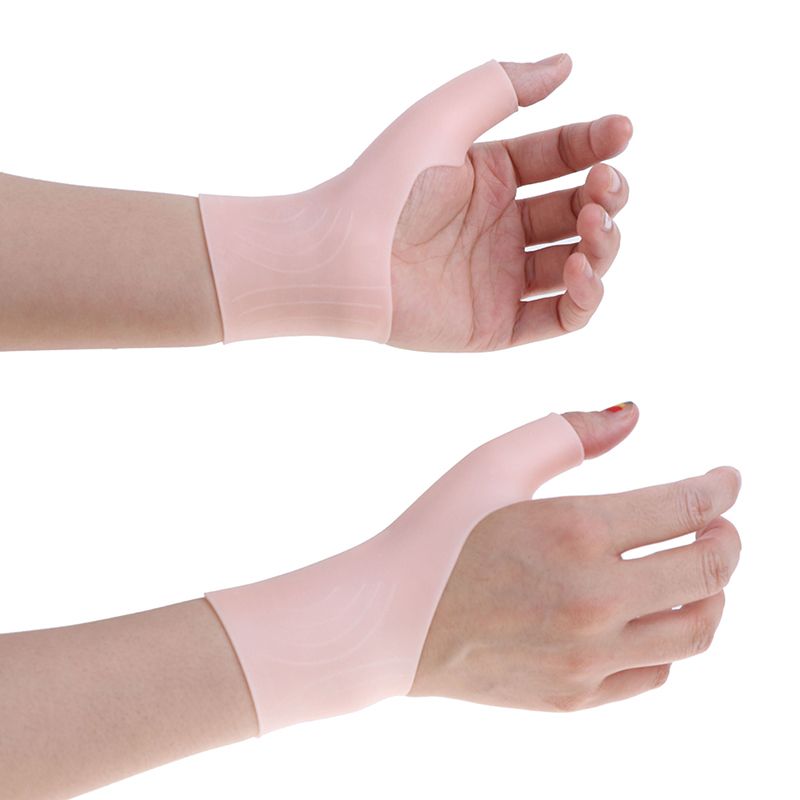 Silicone  Wrist Thumb Support S For Right & Left Hand Relief Pain For Carpal Tunnel Rheumatism Tendonitis Yoga 1Pair