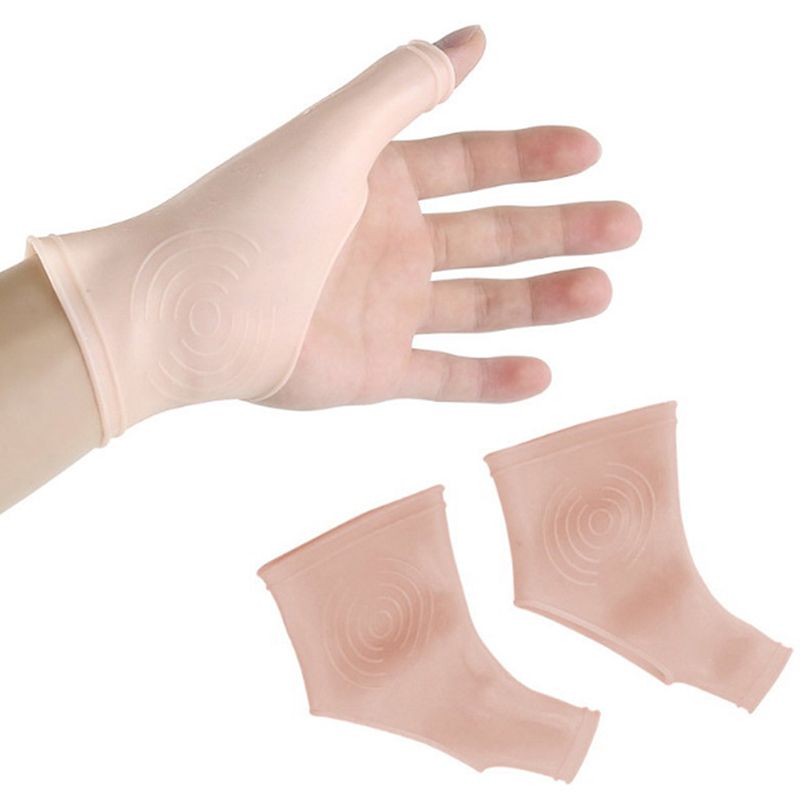 Silicone  Wrist Thumb Support S For Right & Left Hand Relief Pain For Carpal Tunnel Rheumatism Tendonitis Yoga 1Pair