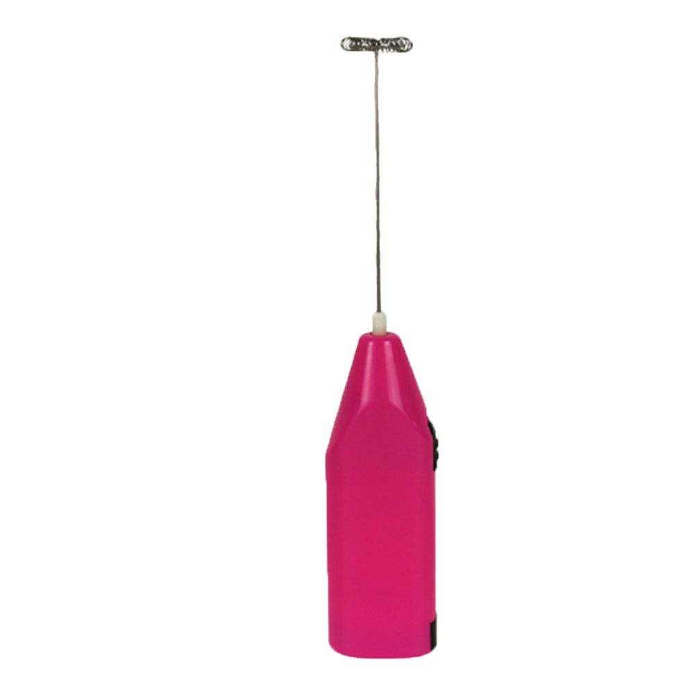 Handheld Battery Operated Coffee Milk Frother Drink-Rose Red