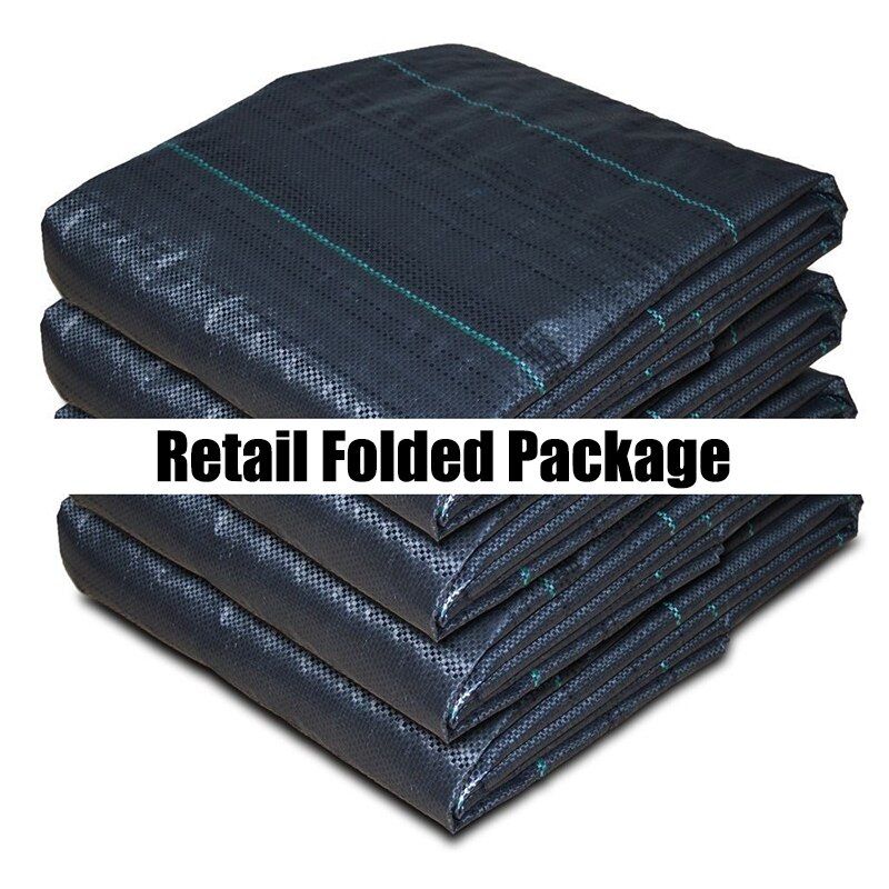Agriculture Weed Barrierdscape Fabric Ground Cover Garden Mat Plastic Plant Grow Care-1.5X10M