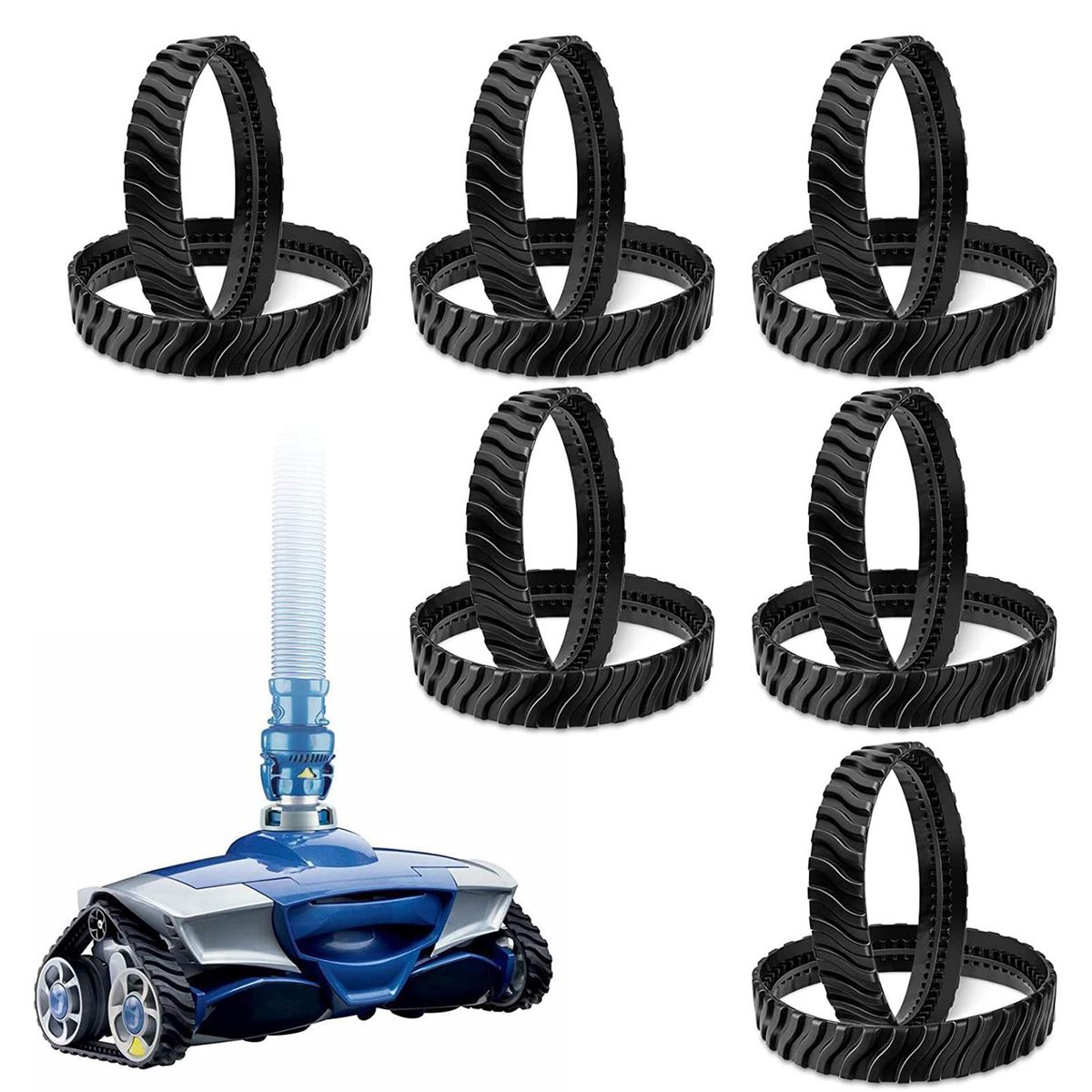 2Pcs Pool Washer Track Swim Pool Washer Tyre Track Replacement Parts