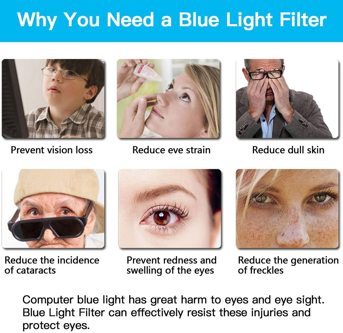 For Lg 32lh604t 32 Inch Anti Blue Light Screen Filter Blue