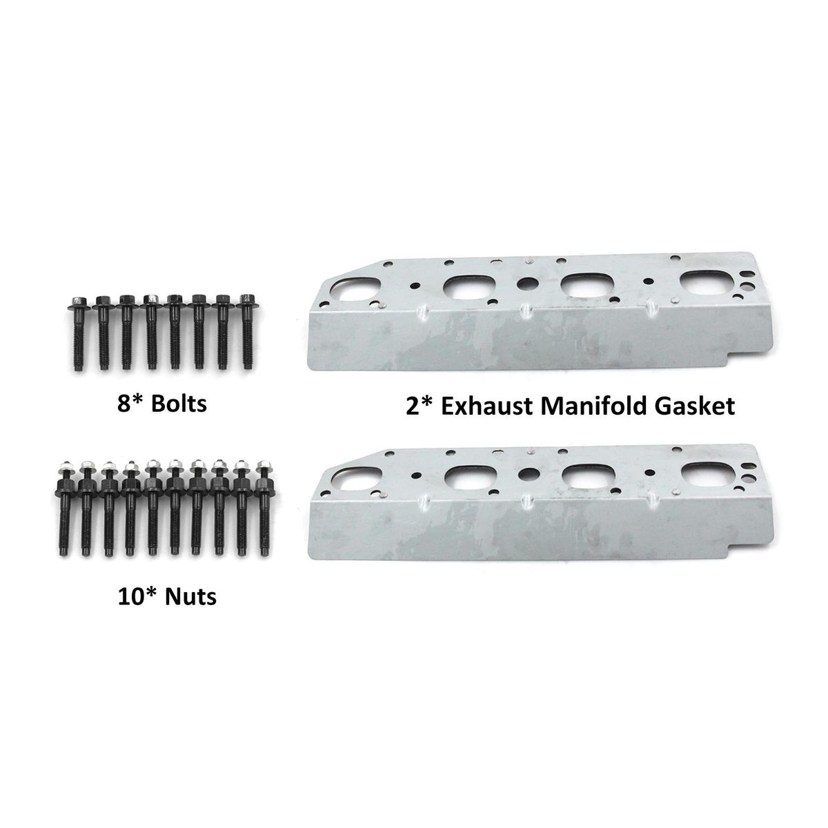 Exhaust Manifold Gasket Sets and Bolts Nuts Replacement for Dodge 2009-2020 5.7L V8 Engines
