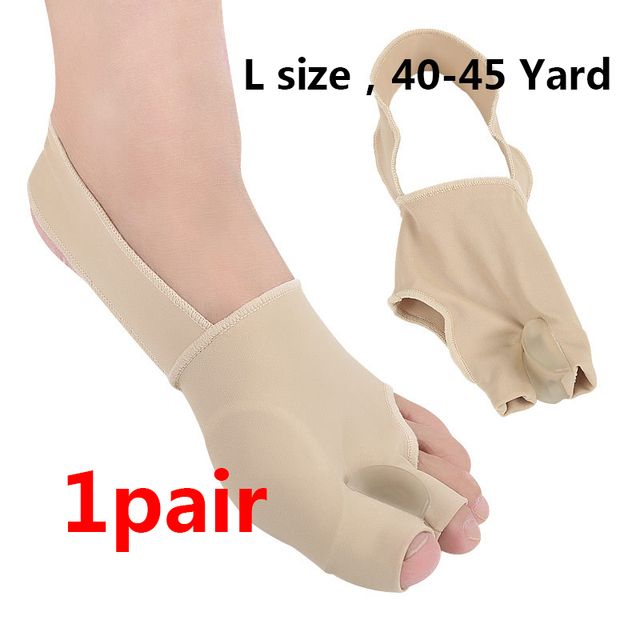 2Pcs 1Pair Hallux Valgus Bunion Corrector Silicone  Big Toes Separators Splint Feet Straightener Bone Thumb Foot Care Tools(#L Size)