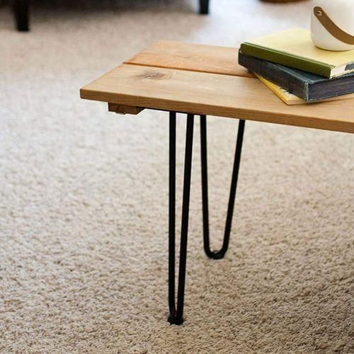 10 PCS Hairpin Leg Protector Feet Metal Coffee