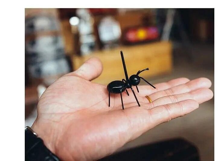 12pcs/lot Mini Ant Fruit Fork Cutlery Plastic Cake Dessert Forks Food Pick Tableware For Party Decoration QA 107