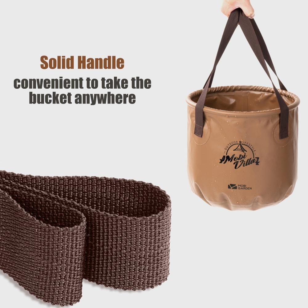 10L/20L Collapsible Water Bucket PVC Folding Water Storage Container Anti Leakage Bucket for Traveling Fishing Camping
