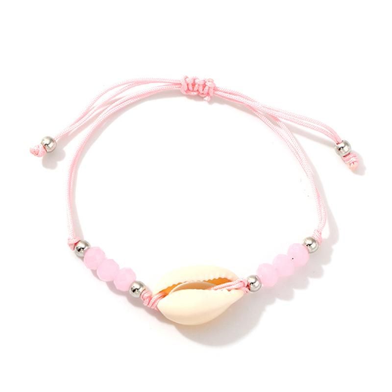 Shell Beads Bracelet For Women Charm Bracelet Handmade Rope