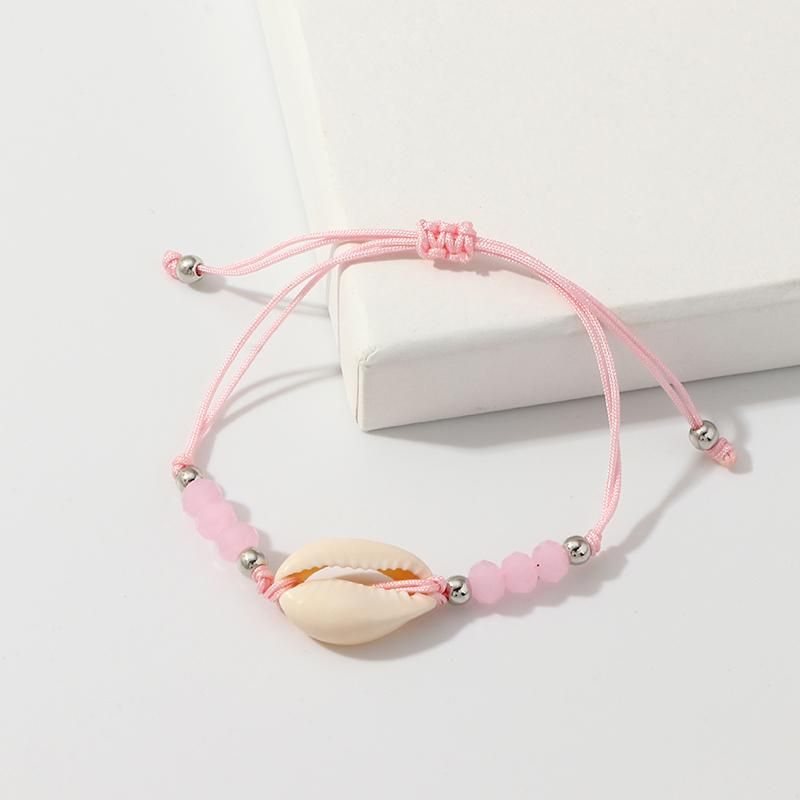 Shell Beads Bracelet For Women Charm Bracelet Handmade Rope